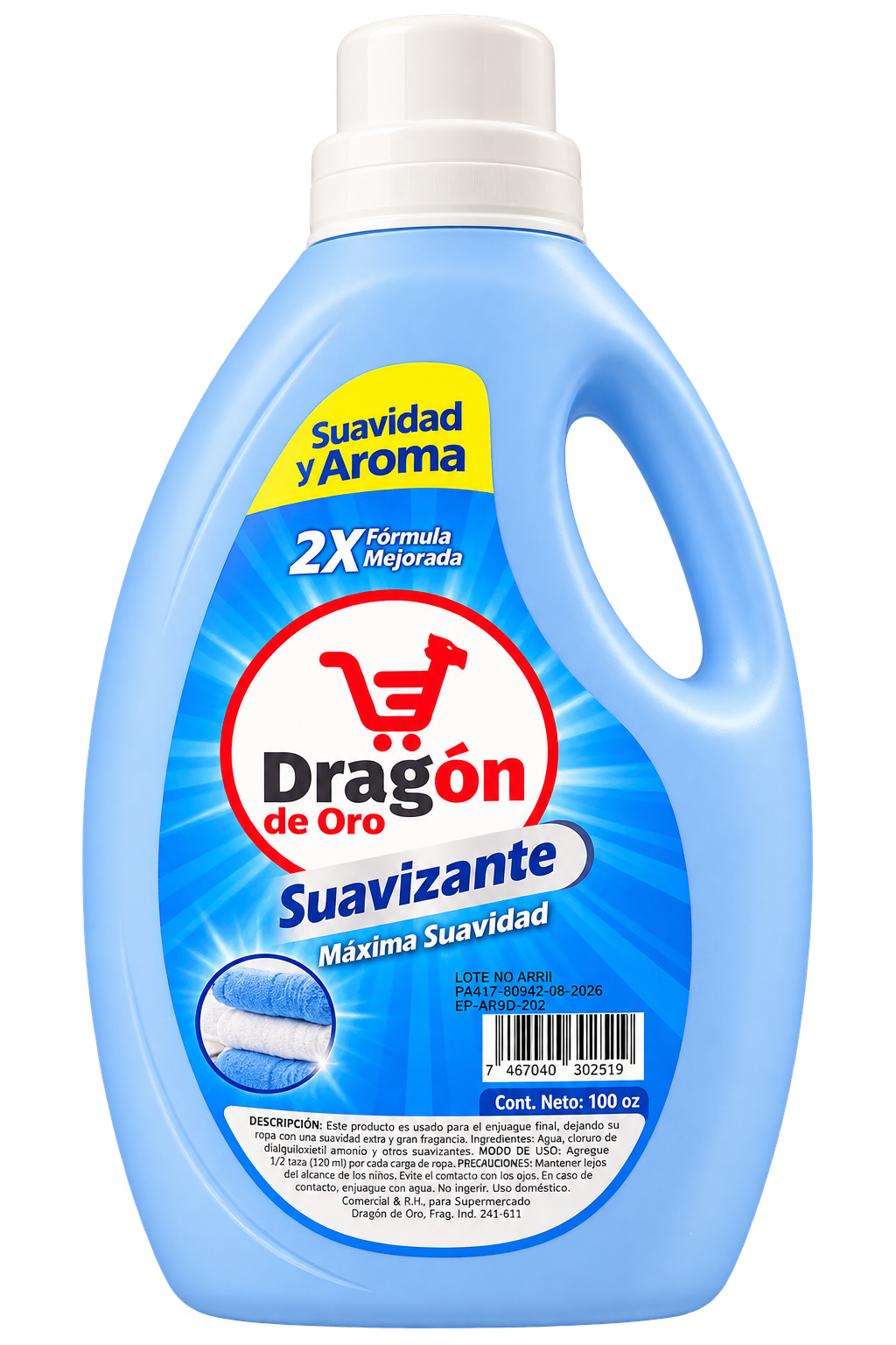 DRAGON SUAVIZANTE TEXTIL AZ 100OZ